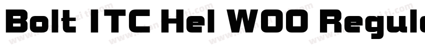 Bolt ITC Hel W00 Regular字体转换